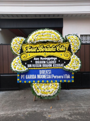 Papan Bunga Duka di Palu Utara