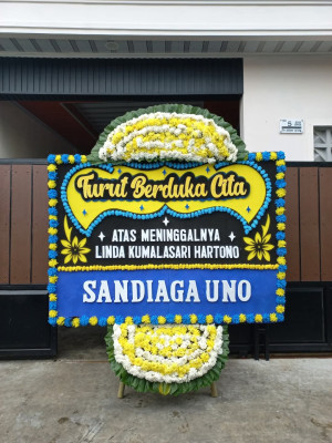Papan Bunga Duka di Palu Utara